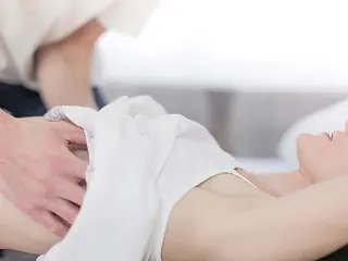 Fabulous black-haired with petite fun bags loves romantic plumb