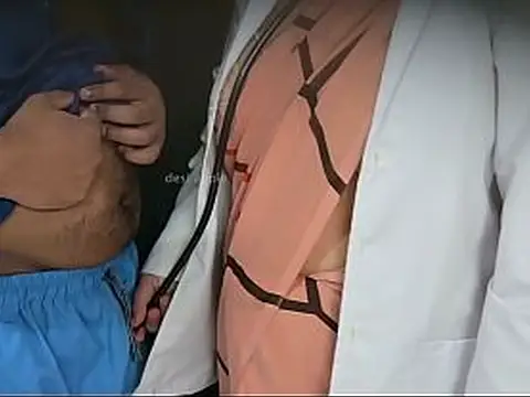 Watch Tanya Bhabhi and her chubby doctor indulge in some hot black cock action in the medical clinic
