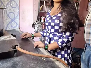 Mumbai ashu gets her cock-squeezing cootchie plumbed in the kitchen and packed with molten jizm