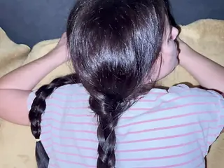 Step sista's cock-squeezing donk waiting for step brutha's stiff fuckpole - Russian teenager activity!