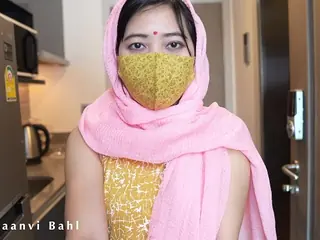 Desi teenager Saanvi Bahl gets her giant backside plumbed by Indian Police Handcuff Desi