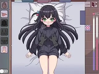 Powerful anime porn game with a shy nymph who invites you to ravish her house