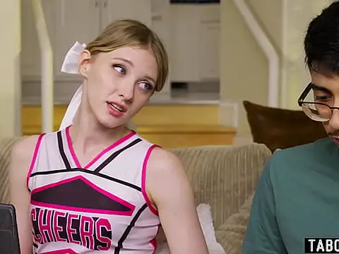 Petite cheerleader Melody Marks gets her pussy licked & mouth filled by horny Diego Perez