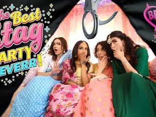 Nina Milky, the Indian Bachelorette, gets a gonzo surprise in her stripper boink-fest!