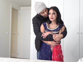 Step-bro-in-law ruthlessly screws Desi Teenage's taut booty & cootchie